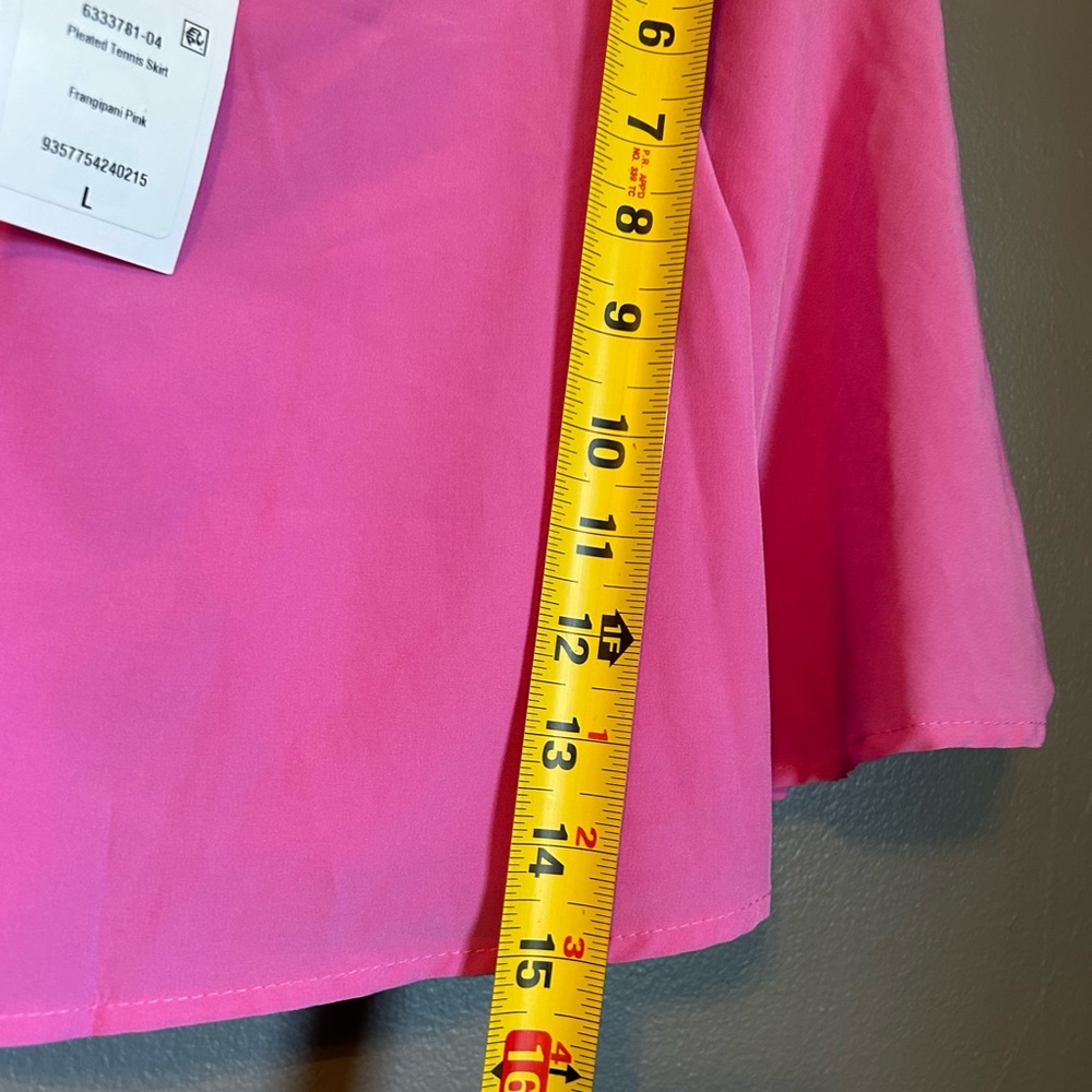 NWT Cotton On Body Sz Large Recycled Polyester Pink Pleated Mini Tennis Skirt! - Picture 8 of 10